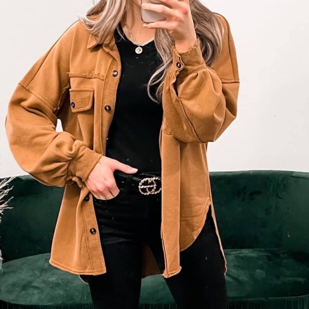 Brown Shacket // size small